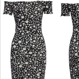 Love Fire Daisy off the shoulder dress